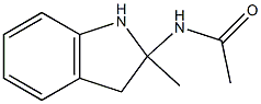 Indoline,  2-acetamido-2-methyl-  (2CI) 结构式