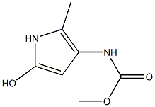 3-Pyrrolecarbamic  acid,  5-hydroxy-2-methyl-,  methyl  ester  (2CI) Structure