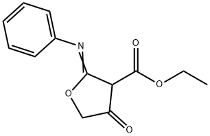 3-Furancarboxylic  acid,  tetrahydro-4-keto-2-phenylimino-,  ethyl  ester  (1CI) 结构式