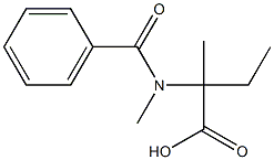 Hippuric  acid,  -alpha--ethyl-N,-alpha--dimethyl-  (1CI) 化学構造式