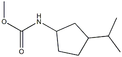 Cyclopentanecarbamic  acid,  3-isopropyl-,  methyl  ester  (1CI)|