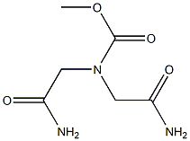 Carbamic  acid,  bis(carbamylmethyl)-,  methyl  ester  (1CI) Struktur