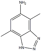 1,2,3-Benzotriazole,  5-amino-4,7-dimethyl-  (1CI) Struktur