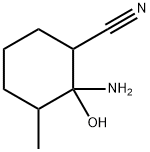 Cyclohexanenitrile,  2-amino-2-hydroxy-3-methyl-  (2CI) Struktur