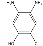 o-Cresol,  3,4-diamino-6-chloro-  (2CI) Structure