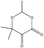 2,6-p-Dioxanedione,  3,3,5-trimethyl-  (1CI) 结构式