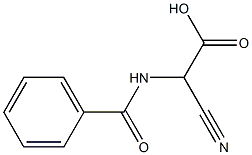 Hippuric  acid,  -alpha--cyano-  (5CI) 化学構造式