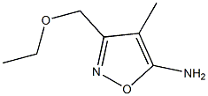 Isoxazole,  5-amino-3-(ethoxymethyl)-4-methyl-  (5CI) 化学構造式