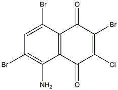 1,4-Naphthoquinone,  5-amino-2,6,8-tribromo-3-chloro-  (5CI) Struktur