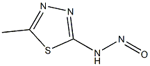 1,3,4-Thiadiazole,  2-methyl-5-nitrosamino-  (5CI) Struktur