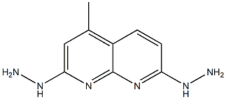 1,8-Naphthyridine,  2,7-dihydrazino-4-methyl-  (3CI) Structure