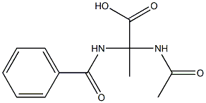 Propionic  acid,  -alpha--acetamido--alpha--benzamido-  (3CI) 化学構造式
