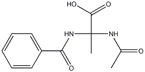 Propionic  acid,  -alpha--acetamido--alpha--benzamido-  (3CI) Structure