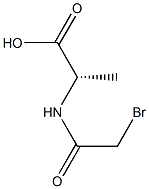 Alanine,  N-bromoacetyl-,  DL-  (5CI) 结构式
