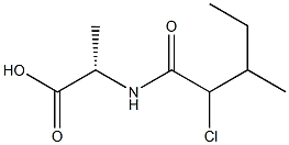 Alanine,  N-[DL-2-chloro-3-methylvaleryl]-,  DL-  (5CI) Struktur