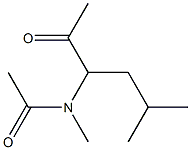 Acetamide,  N-(1-acetyl-3-methylbutyl)-N-methyl-,  DL-  (5CI) 结构式