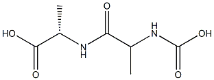 Alanine,  N-(N-carboxy-DL-alanyl)-,  DL-  (5CI) 化学構造式