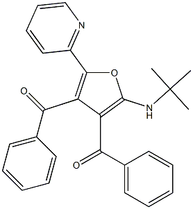 Methanone,  [2-[(1,1-dimethylethyl)amino]-5-(2-pyridinyl)-3,4-furandiyl]bis[phenyl-  (9CI) Structure