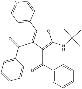 Methanone,  [2-[(1,1-dimethylethyl)amino]-5-(4-pyridinyl)-3,4-furandiyl]bis[phenyl-  (9CI) 结构式