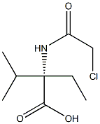 Valine,  N-chloroacetyl-2-ethyl-  (5CI) 化学構造式