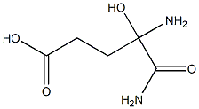 Glutaramic  acid,  4-amino-4-hydroxy-  (6CI) 化学構造式