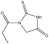 Hydantoin,  1-propionyl-2-thio-  (6CI) Structure