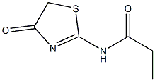 Propionamide,  N-(4-oxo-2-thiazolin-2-yl)-  (6CI) 结构式