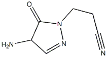 2-Pyrazoline-1-propionitrile,  4-amino-5-oxo-  (6CI) Structure