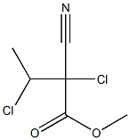 Butyric acid, 2,3-dichloro-2-cyano-, methyl ester (6CI) Structure