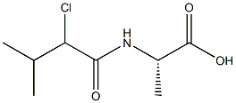 Alanine,  N-(2-chloro-3-methylbutyryl)-  (6CI) 化学構造式