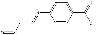 Benzoic acid, p-(2-formylethylideneamino)- (6CI) 化学構造式