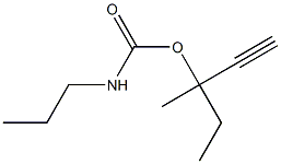Carbamic acid, propyl-, 1-ethyl-1-methyl-2-propynyl ester (6CI) Structure