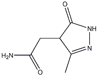 2-Pyrazoline-4-acetamide,  3-methyl-5-oxo-  (6CI) Structure
