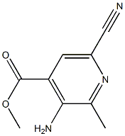 Isonicotinic acid, 3-amino-6-cyano-2-methyl-, methyl ester (6CI) 结构式