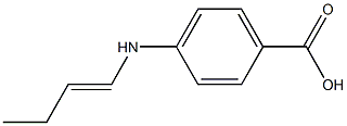 Benzoic acid, p-1-butenylamino- (6CI) Struktur