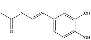 Acetamide, N-(3,4-dihydroxystyryl)-N-methyl- (6CI) 结构式