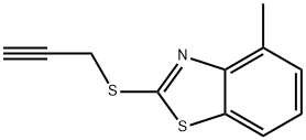 Benzothiazole, 4-methyl-2-(2-propynylthio)- (6CI)|