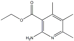 Nicotinic acid, 2-amino-4,5,6-trimethyl-, ethyl ester (6CI) Structure