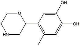 Pyrocatechol, 4-methyl-5-(2-morpholinyl)- (6CI) 结构式