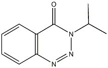 3-isopropyl-1,2,3-benzotriazin-4(3H)-one Structure