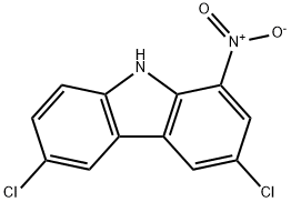 3,6-dichloro-1-nitro-9H-carbazole Structure