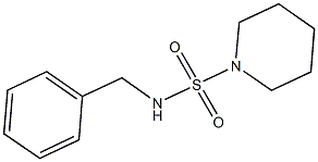 N-benzyl-1-piperidinesulfonamide 化学構造式