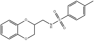 N-(2,3-dihydro-1,4-benzodioxin-2-ylmethyl)-4-methylbenzenesulfonamide Structure