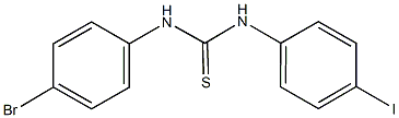 N-(4-bromophenyl)-N'-(4-iodophenyl)thiourea Structure