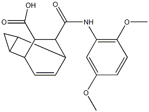 1005035-07-3 7-[(2,5-dimethoxyanilino)carbonyl]tricyclo[3.2.2.0~2,4~]non-8-ene-6-carboxylic acid