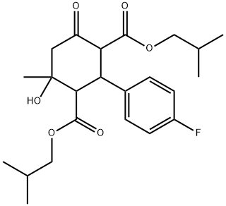 diisobutyl 2-(4-fluorophenyl)-4-hydroxy-4-methyl-6-oxo-1,3-cyclohexanedicarboxylate,1005036-36-1,结构式