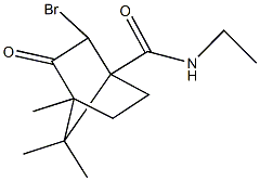 2-bromo-N-ethyl-4,7,7-trimethyl-3-oxobicyclo[2.2.1]heptane-1-carboxamide Structure