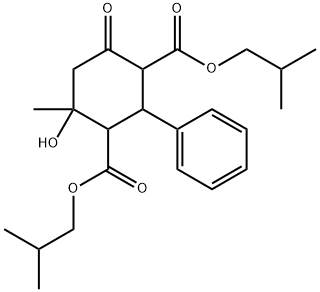 diisobutyl 4-hydroxy-4-methyl-6-oxo-2-phenyl-1,3-cyclohexanedicarboxylate,1005046-26-3,结构式