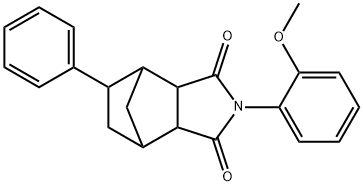 4-(2-methoxyphenyl)-8-phenyl-4-azatricyclo[5.2.1.0~2,6~]decane-3,5-dione 结构式