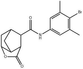 N-(4-bromo-3,5-dimethylphenyl)-5-oxo-4-oxatricyclo[4.2.1.0~3,7~]nonane-9-carboxamide Structure